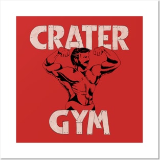 Love Lies Bleeding Inspired Vintage Crater Gym Grey Posters and Art